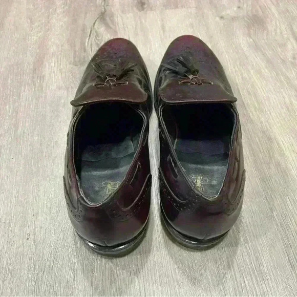 Executive Imperial O’Sullivan Tassel Wingtip Leather Oxford Loafers - Picture 4 of 7